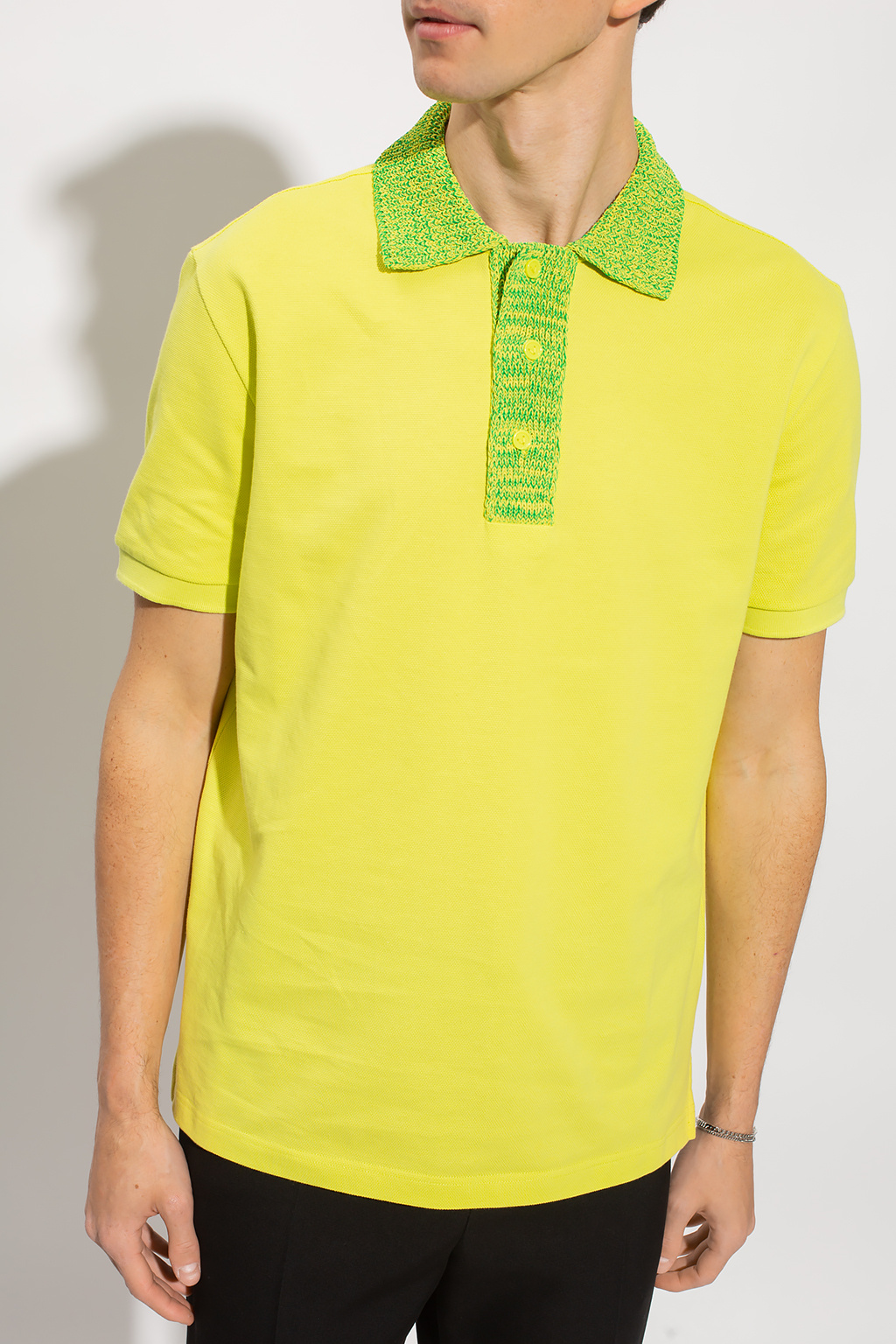 【送料&関税込】Bottega Veneta Polo Bottega Veneta – Cotton Piqué Polo Hombre 552-001477 01